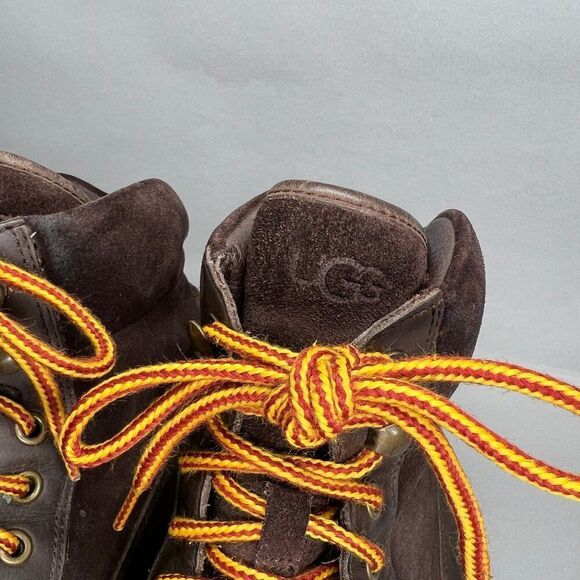 UGG Barrington Boots Men's‎ 12 Brown Leather Waterproof Insulated Outdoor Winter - Picture 4 of 15